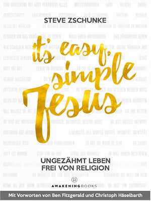 cover image of It´s easy, simple Jesus